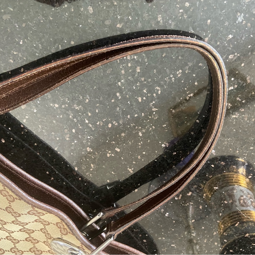 Gucci GUC Brown GG Eclipse Canvas Tote - Picture 9 of 14